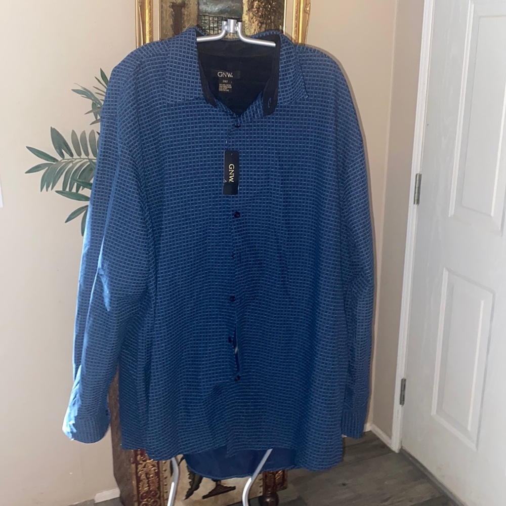 New GNW Men’s Green Dress Shirt size XXL